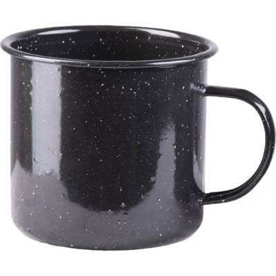 Mil Tec WESTERN smaltovaný hrnček ČIERNY 680 ml