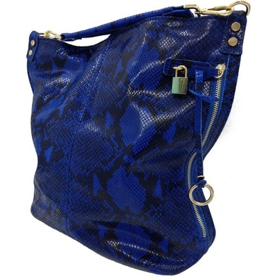 Donatella dámska kožená kabelka 715219 Modrá