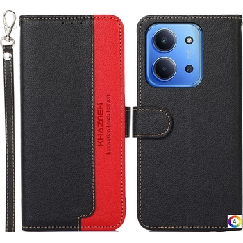 Xiaomi KHAZNEH Кожен Калъф с Протектор за Xiaomi Redmi 15C 5G / 4G / Poco C85 4G с RFID Защита и Стенд