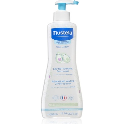 Mustela Bébé PhysiObébé почистваща вода за деца от раждането им 500ml