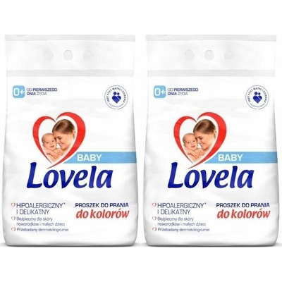 Lovela prášok na farebnú bielizeň 2 x 2,7 kg