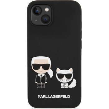 KARL LAGERFELD Калъф Karl Lagerfeld - MS Karl and Choupette, iPhone 14 Plus, черен (3666339087531)