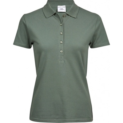 TeeJays Polokošile TJ 145 elastická krátký rukáv dámská COT-180145j6201 Zelená leaf