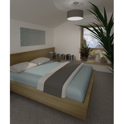 4sleep Prostěradlo jersey s gumou šedé 90x200