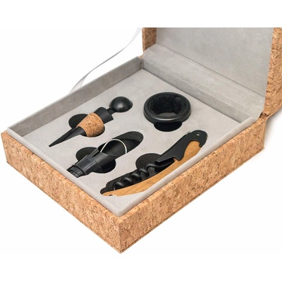 Подаръчен сет аксесоари за вино Vin Bouquet- Cork, 4 части (VB FI 508 SET)