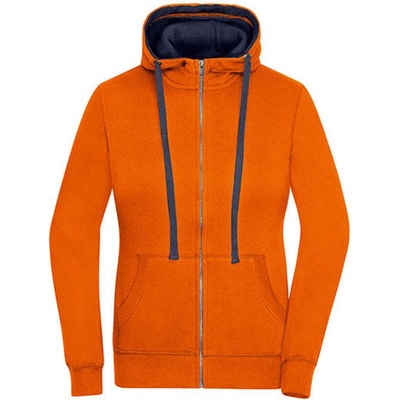James&Nicholson dámska mikina JN962 Dark Orange