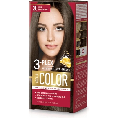 Aroma Color Farba na vlasy mliečna čokoláda č.20