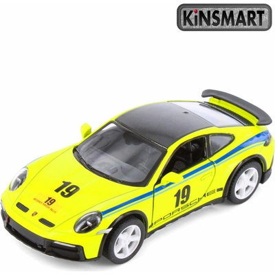 Kinsmart Porsche 911 Rallye Livery Edition žluté 1:36