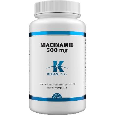 KLEAN LABS Ниацинамид (B3) 500 mg - 100 капсули