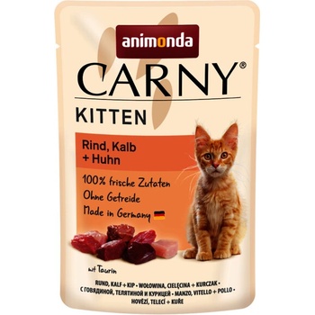 Animonda Carny Kitten hovädzie teľacie a kura 85 g