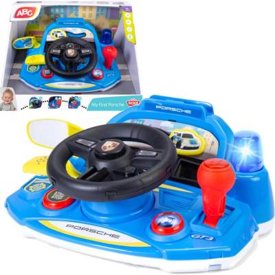 Dickie Toys Interaktívny volant ABC My First Porsche so svetlom a zvukom