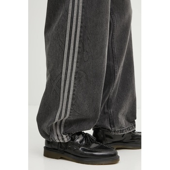 adidas Originals Памучен спортен панталон adidas Originals Adilenium Denim мъжки в черно с изчистен дизайн KF8543 (KF8543)