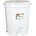 PLANET Кош за отпадъци, с педал, пластмасов, 50 L, бял (UP129-WHITE)