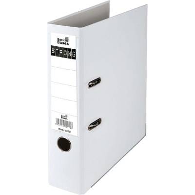 Класьор B2B Strong A4, 7.5 cm мет. кант Бял (B2B)