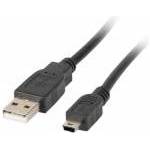 LANBERG USB 2.0 A to Mini USB B Cable Lanberg CA-USBK-10CC-0018-BK 1, 8 m Black