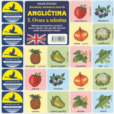 Najdi dvojici - Angličtina - 5. Ovoce a zelenina - kolektiv autorů
