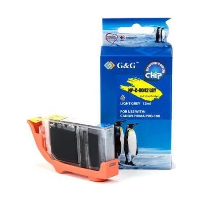 Compatible Глава за CANON PIXMA PRO 100 - Light Grey - CLI-42LGY - 6391B001 - G&G (NC-C-0042LGY)