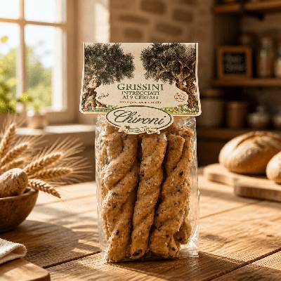 Chironi Grissini 9 Cereali ručne vyrábané tyčinky s 9 druhmi obilnín 200 g