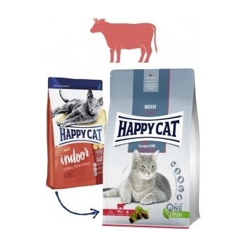 Happy Cat Indoor Voralpen-Rind hovädzie 1,3 kg