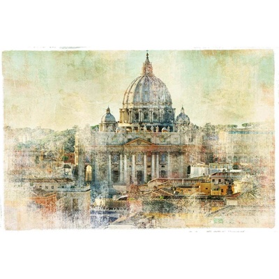 Dimex MS-5-2025 Vliesová fototapeta Vintage Bazilika sv. Petra rozměry 375 x 250 cm
