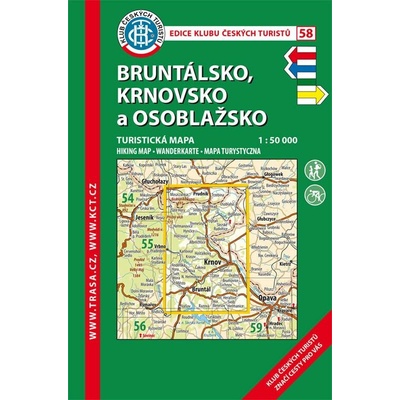 Bruntálsko - Krnovsko a Osoblažsko - turistická mapa KČT č.58
