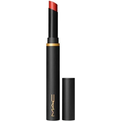 MAC Cosmetics Powder Kiss Velvet Blur Slim Stick matná hydratační rtěnka Devoted To Chili 2 g