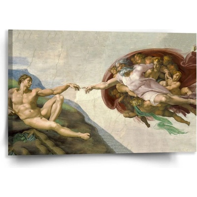 Sablio Obraz Stvoření Adama - Michelangelo Buonarroti - 120x80 cm