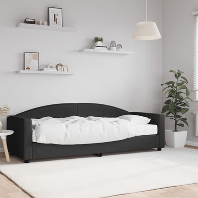vidaXL Válenda s matrací černá textil