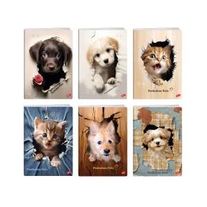 Elisa Тетрадка с телчета Peekaboo Pets А4 60л редове