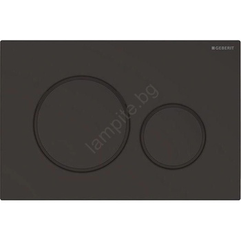 Geberit 115.882. 16.1 - Бутон за промиване Sigma20 24, 6x16, 4 cm в матово черно (GB0019)