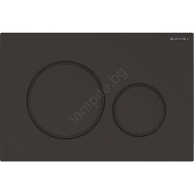 Geberit 115.882. 16.1 - Бутон за промиване Sigma20 24, 6x16, 4 cm в матово черно (GB0019)