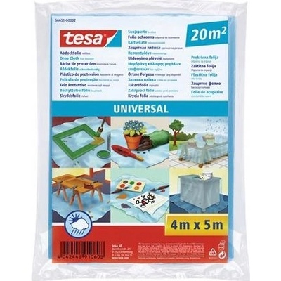 Fólia tesa® Universal, zakrývacia LDPE, pevná 17mi, modrá, 5x4 m