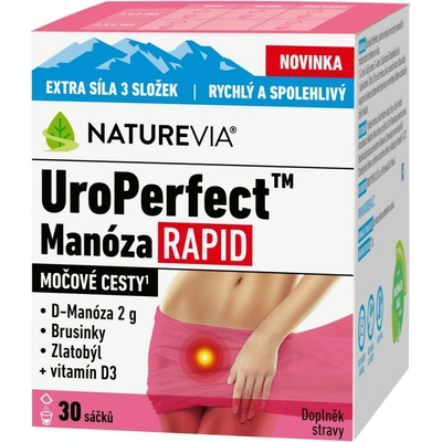 NatureVia UroPerfect Manóza Rapid 30 sáčků