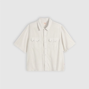 Levi's Ss Boxy Western Criss Cross - White