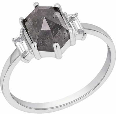 Eppi Prsten se salt and pepper diamantem a safíry Nadiia R43215