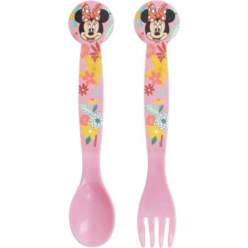 Stor Полипропиленови прибори Stor - Minnie Mouse Spring Look, 2 броя (74417)