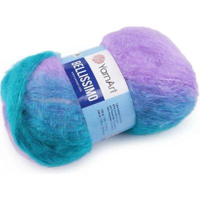 Pletací příze Bellissimo 150 g - 1409 lososová šedá žlutá