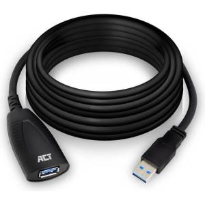 ACT USB 3.2 Gen 1 Удължителен активен кабел USB-A-USB-A, 5м/ вкл. до 4хAC6005USB/ (AC6105) - tehnik