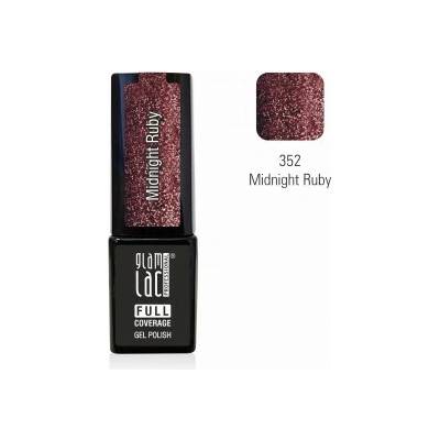 GlamLac Gel lak vínový 352 Midnight Ruby 6 ml