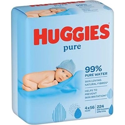 Huggies Pure Wipes Quad 224 ks