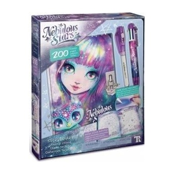 Makita Nebulous Stars Lockable Diary - with invisible pen and UV flashlight for reading Isadora