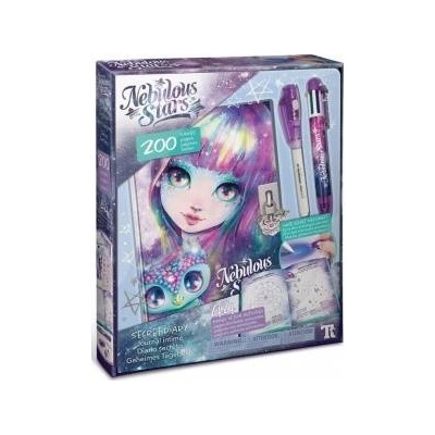 Makita Nebulous Stars Lockable Diary - with invisible pen and UV flashlight for reading Isadora