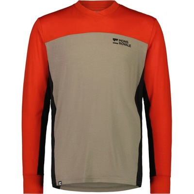 Mons Royale Redwood Enduro VLS LS Retro Red/Black/Walnut