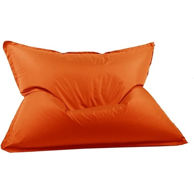 Pufrelax Пуф Голяма възглавница, 350л. , Magic Pillow - Teteron Neon Orange, Перящ се калъф, За открито, Пълнеж от Полистиролни перли