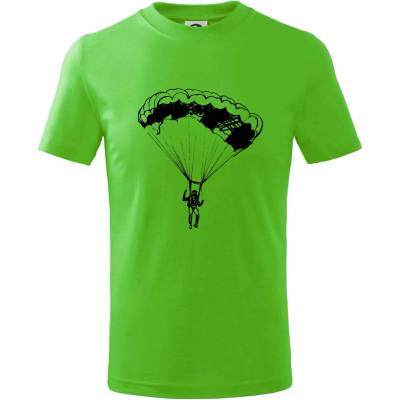 Parašutista tričko detské Apple Green