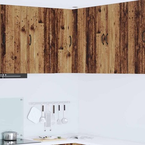 vidaXL Стенно ъглово шкафче PORTO Старо дърво 57 x 57 x 80 см (885433)