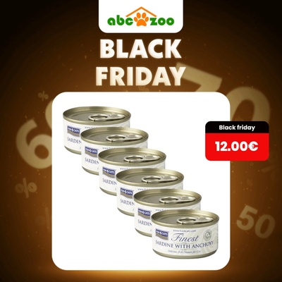 Fish4Cats Finest sardinka s ančovičkami 6 x 70 g