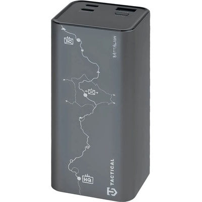 Tactical Външна батерия с 2хUSB-C и 1xUSB-А портове с технология за бързо зареждане - Tactical Squad Battalion Power Bank 65W 20 000mAh (сив) (57983128514)