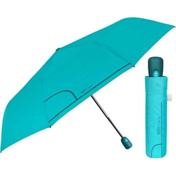 Дамски сгъваем автоматичен Open-Close чадър Perletti Time 26355, Тюркоаз