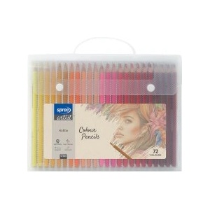 SpreeArt Цветни моливи в куфарче Hobby 72 цвята